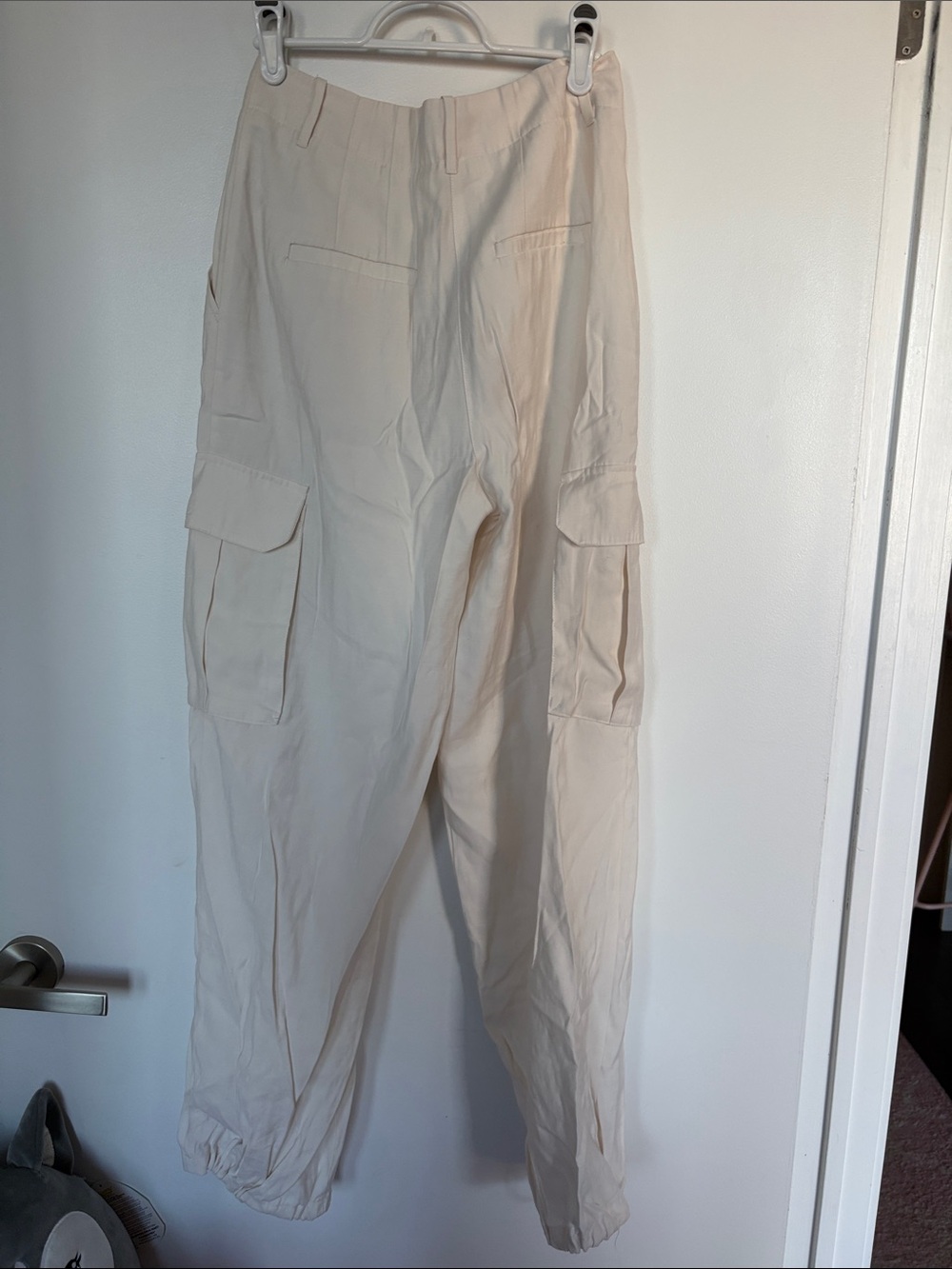 Dynamite Off-White High-Waist Trousers - Picture 3 of 8